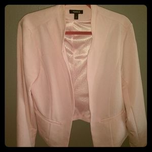 Blazer in blush pink size 0 torrid